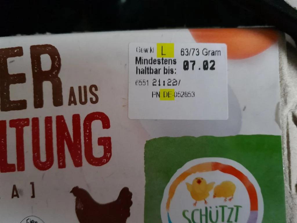 крупы, яйца и молочные продукты в Германии